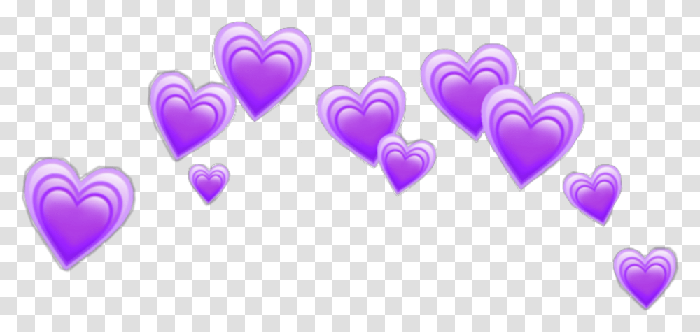 Purple Heart Emoji Kingbjgmctborg Blue Heart Crown, Light, Graphics, Interior Design, Indoors Transparent Png
