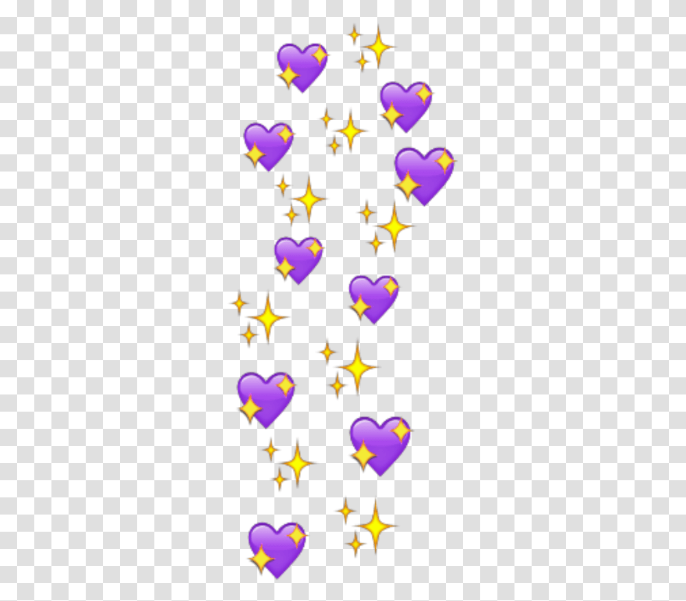 Purple Heart Hearts Emoji Emojis Heartemoji Aesthetic Overlays Aesthetic, Star Symbol, Diwali, Christmas Tree, Ornament Transparent Png