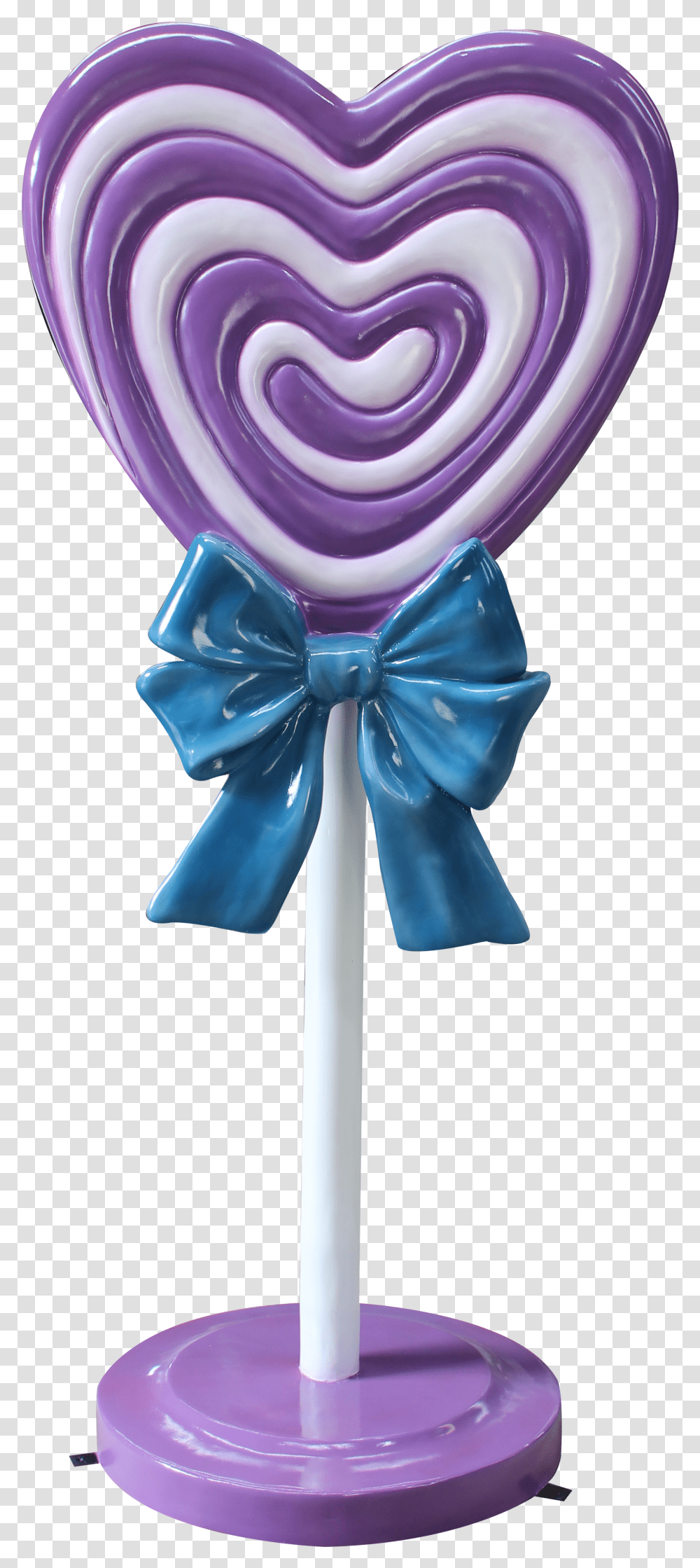 Purple Heart Lollipop Over Sized Statue Balloon Transparent Png