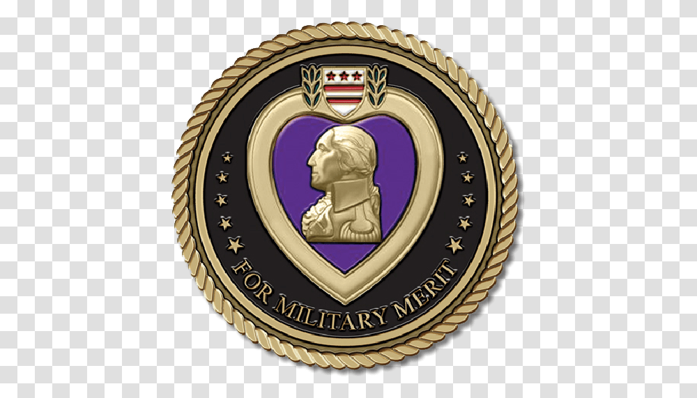 Purple Heart Medallion Purple Heart Second Award, Logo, Symbol, Trademark, Badge Transparent Png