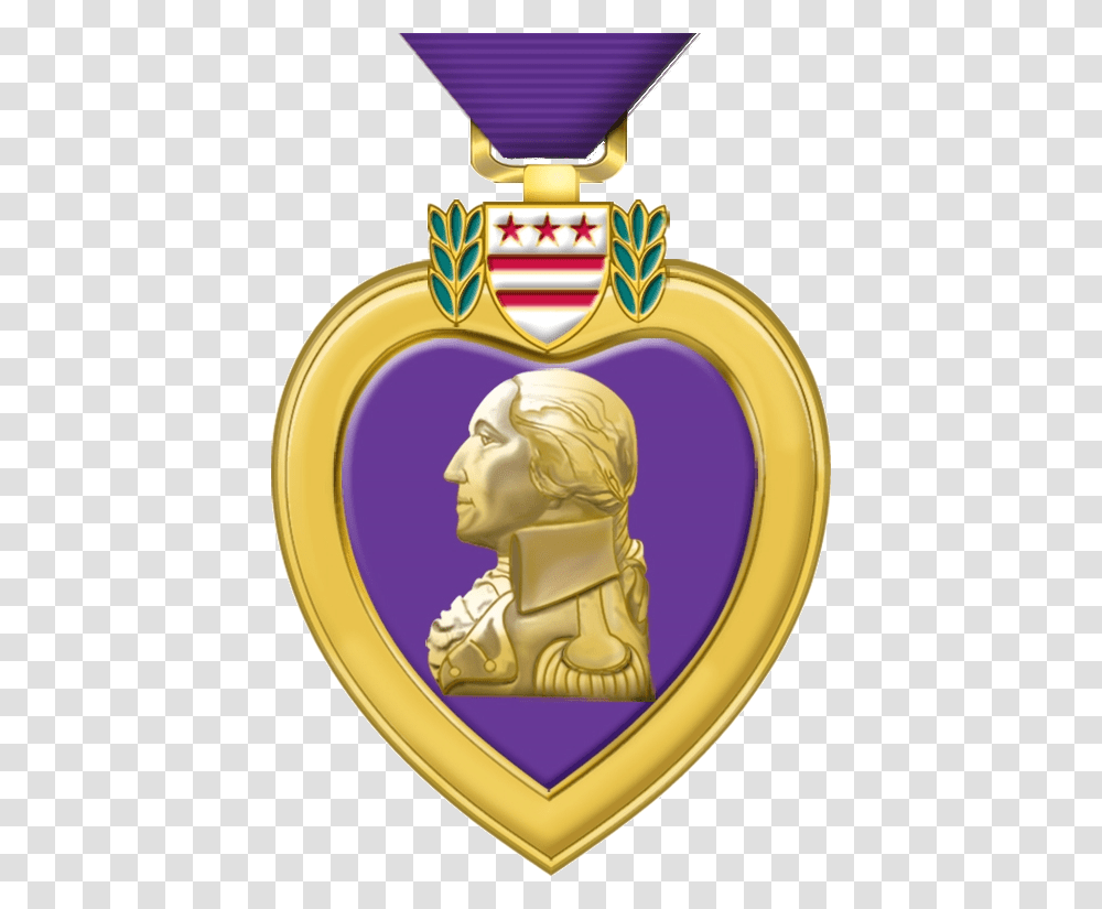 Purple Heart Military Award, Logo, Trademark, Gold Transparent Png