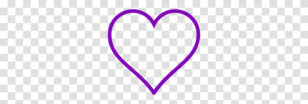 Purple Heart Outline Clip Arts For Web Transparent Png