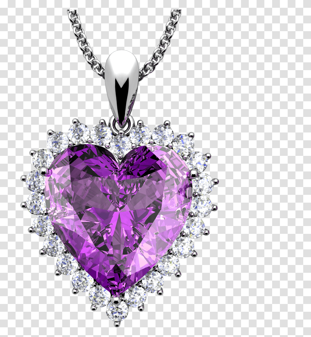 Purple Heart Solid, Diamond, Gemstone, Jewelry, Accessories Transparent Png