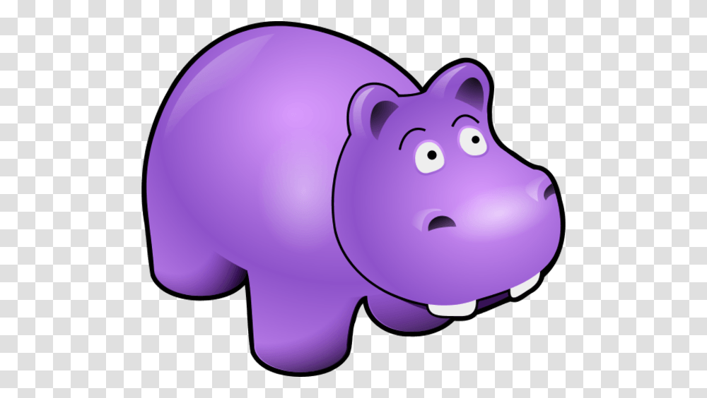 Purple Hippo Cliparts, Piggy Bank Transparent Png