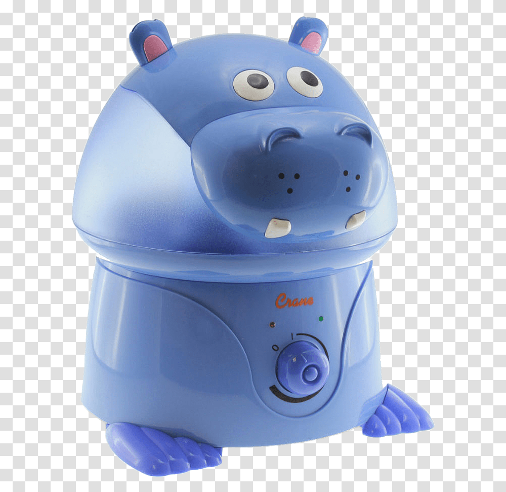 Purple Hippo Cool Mist Humidifier By Crane Usa Humidifier, Helmet, Apparel, Appliance Transparent Png