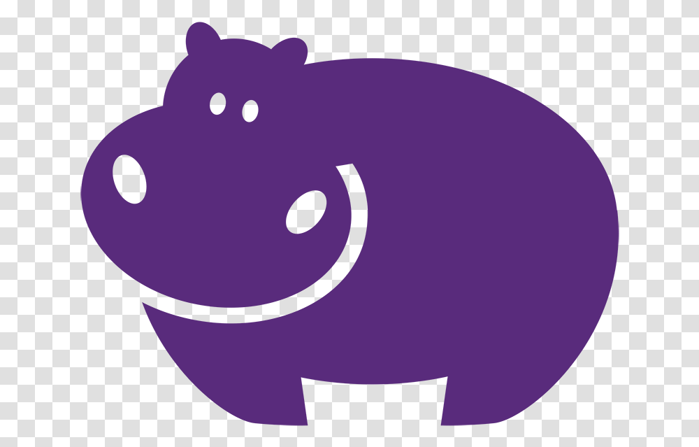 Purple Hippopotamus, Piggy Bank, Giant Panda, Bear, Wildlife Transparent Png