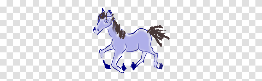 Purple Horse Running Clip Art, Mammal, Animal, Foal, Donkey Transparent Png