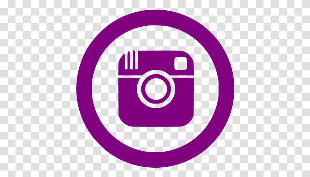 Purple Instagram 5 Icon Logo Instagram Black, Symbol, Trademark, Camera, Electronics Transparent Png