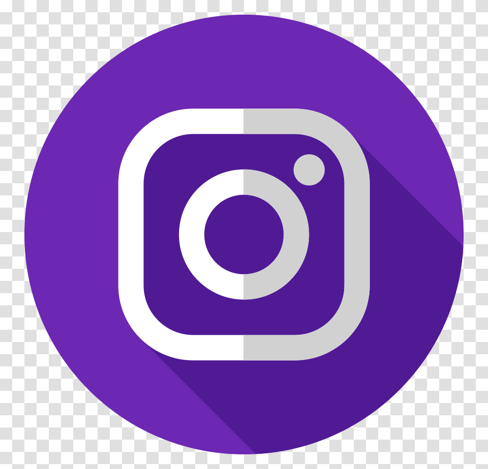 Purple Instagram Logo Social Media, Label, Plant Transparent Png