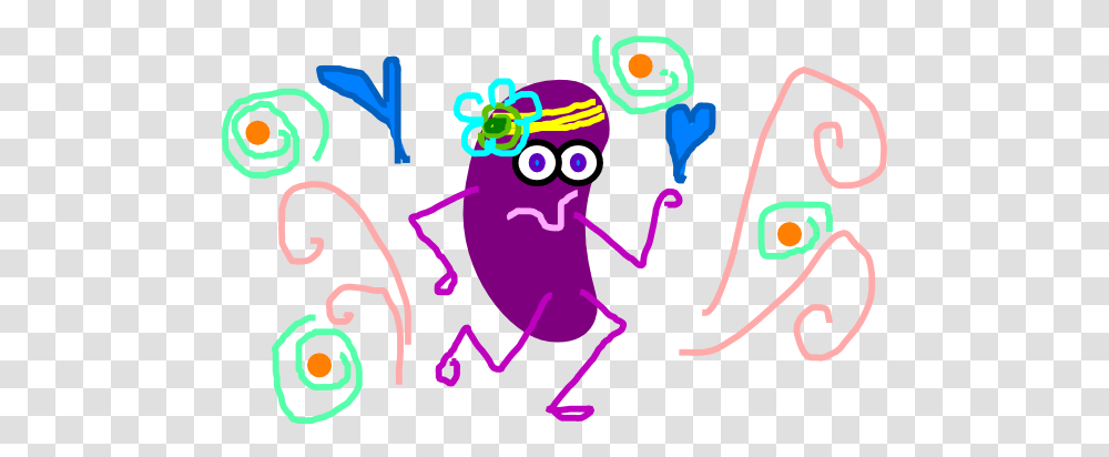 Purple Jelly Bean Dancing Clip Art, Animal, Insect, Invertebrate Transparent Png