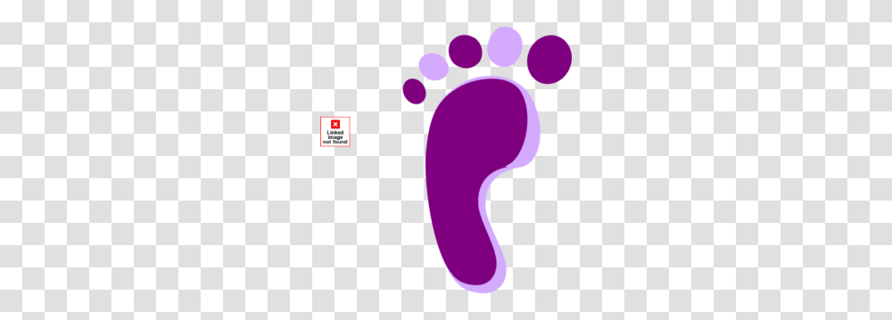 Purple Left Footprint Clip Art Transparent Png