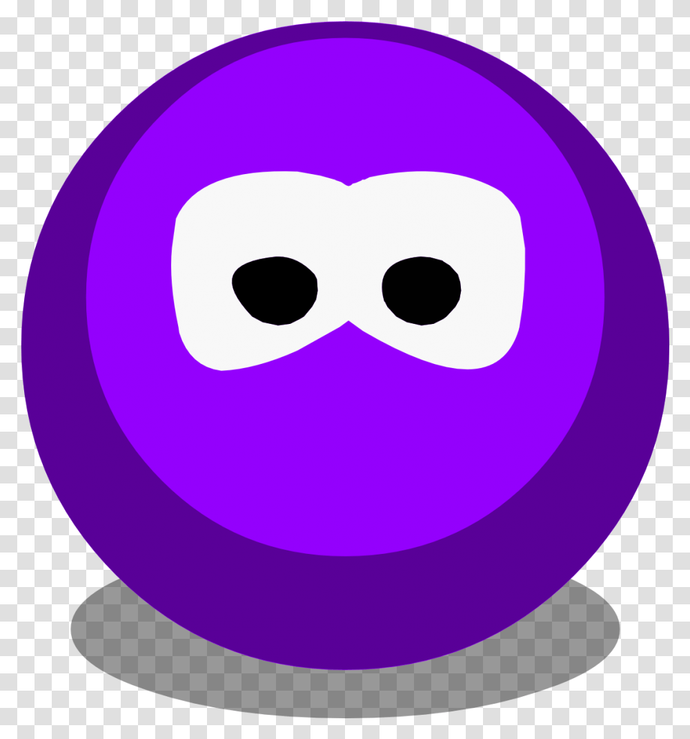Purple Light Club Penguin Black Color, Sphere, Heart Transparent Png