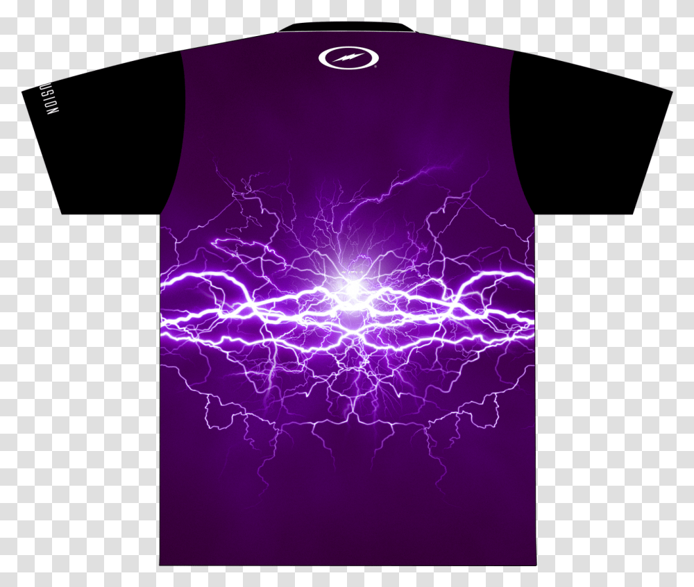 Purple Lightning Dye Lightning On Blue Shirt, Clothing, Nature, Tank Top Transparent Png