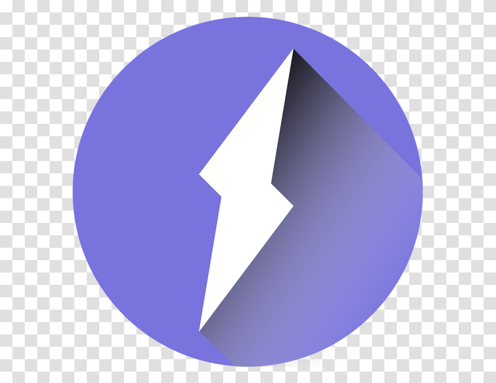 Purple Lightning Icon, Sphere, Triangle, Balloon Transparent Png