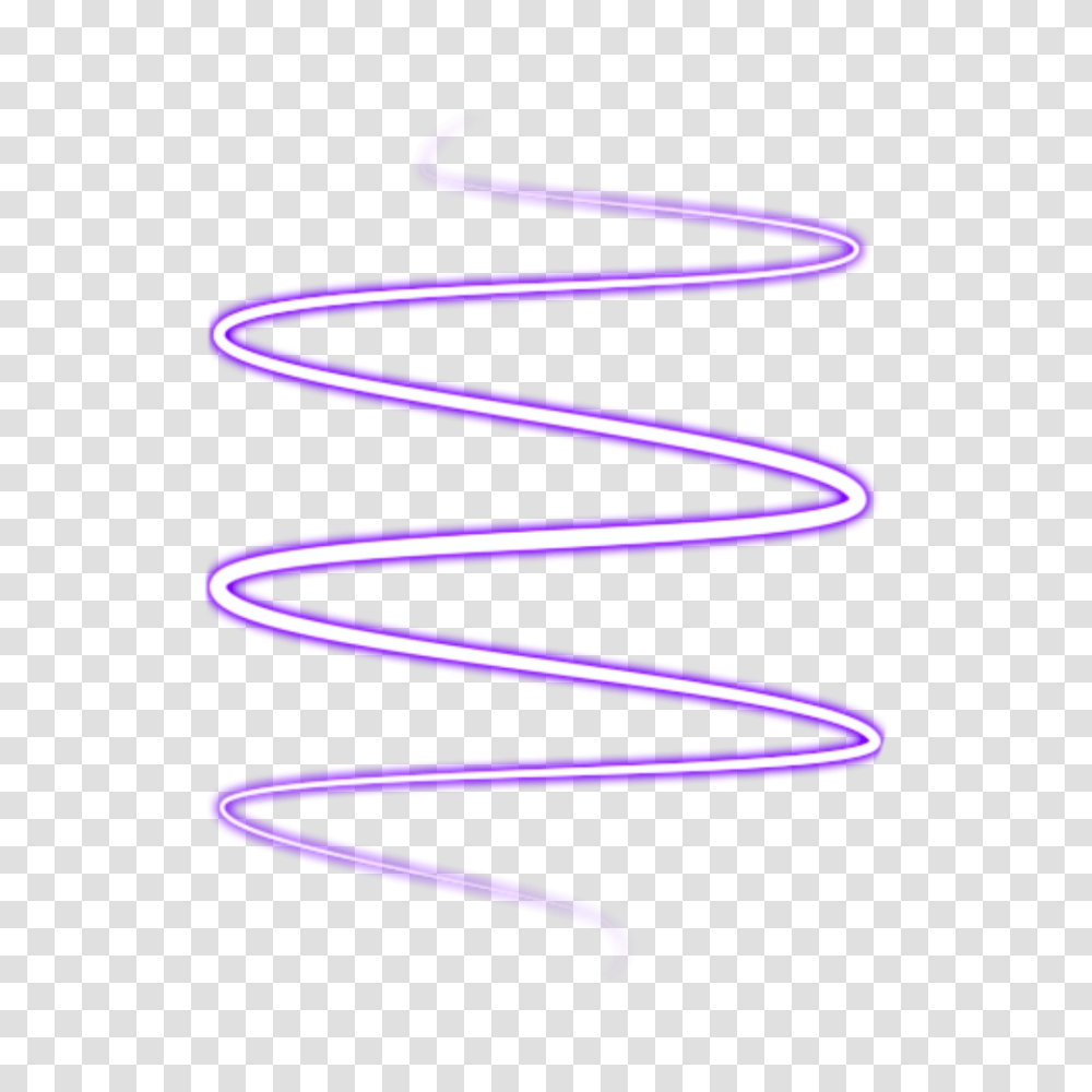 Purple Line Neon Spiral Tumblr Edit Pngedit Sticker Neon Spiral, Coil, Light, Scissors, Blade Transparent Png