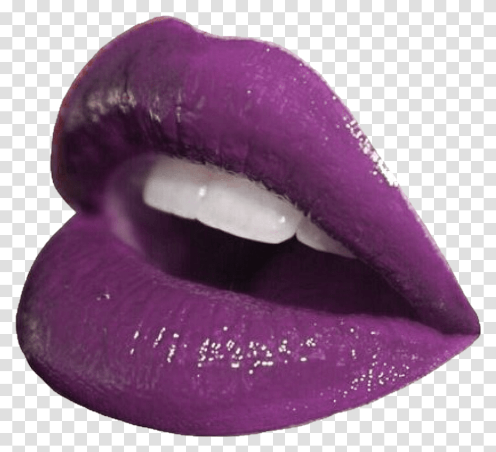 Purple Lips Uploaded Red Lips Aesthetic, Mouth, Cosmetics, Lipstick Transparent Png