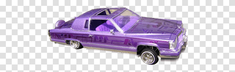 Purple Lowrider Cadillac Purple Cadillac Lowrider, Car, Vehicle, Transportation, Automobile Transparent Png