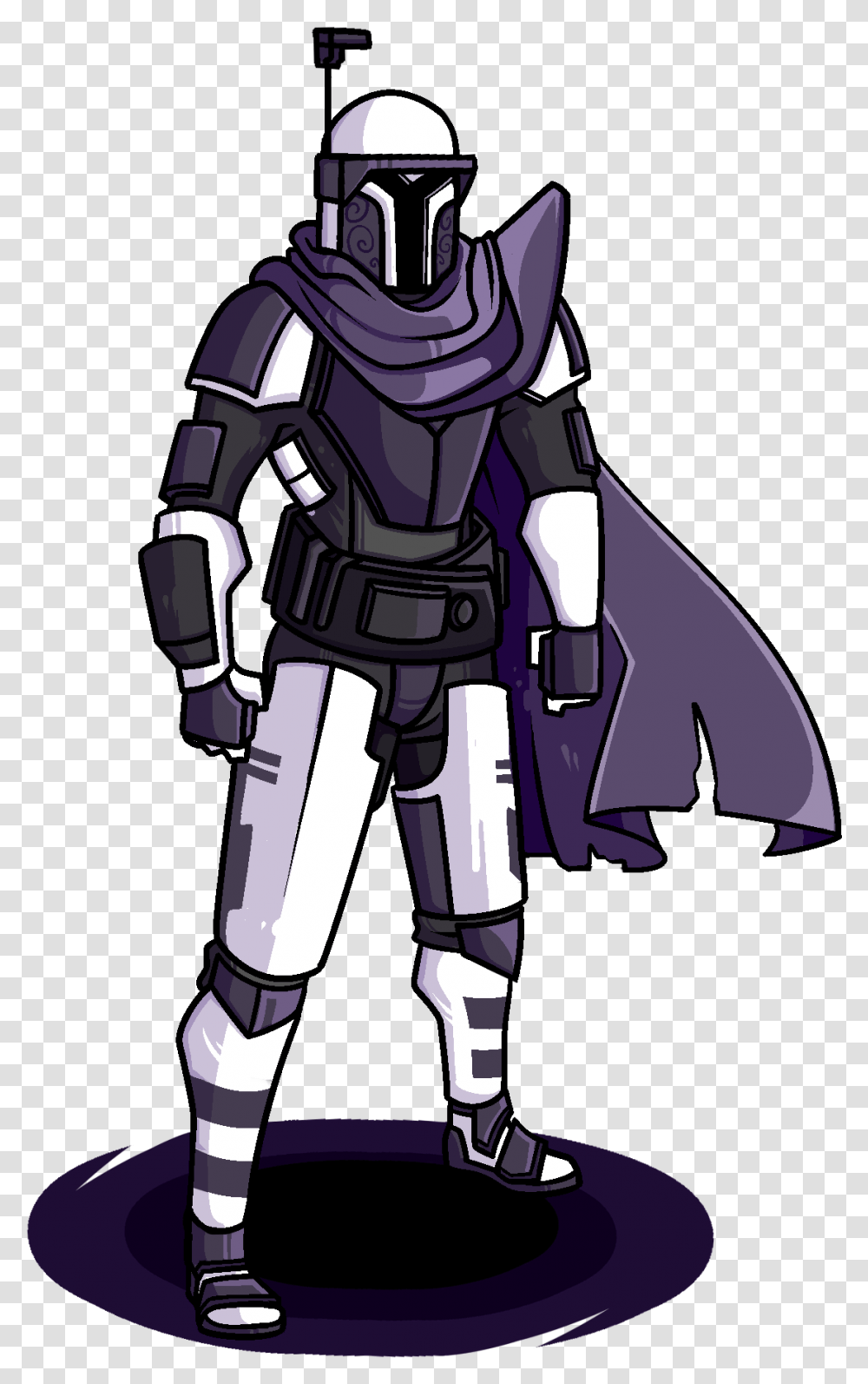 Purple Mandalorian Star Wars Characters, Helmet, Clothing, Apparel, Robot Transparent Png