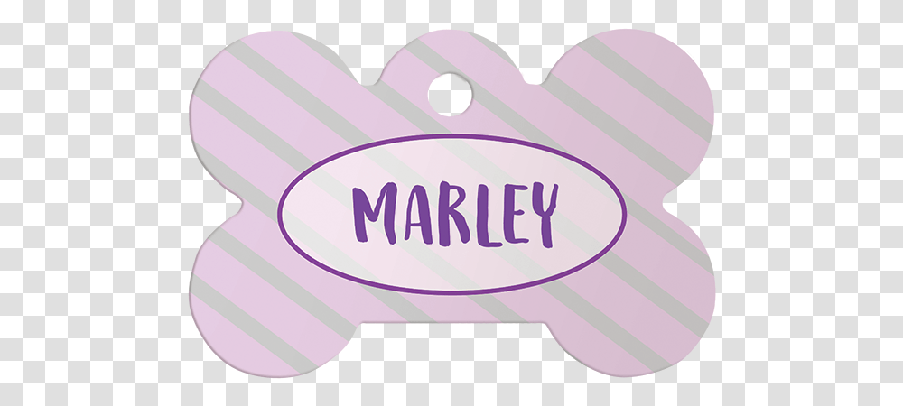 Purple Marley Bone Pet Id Tagtitle Purple Marley Label, Pillow, Cushion, Rubber Eraser Transparent Png