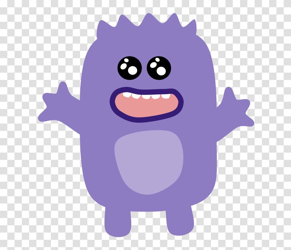 Purple Monster, Animals, Piggy Bank, Pac Man Transparent Png