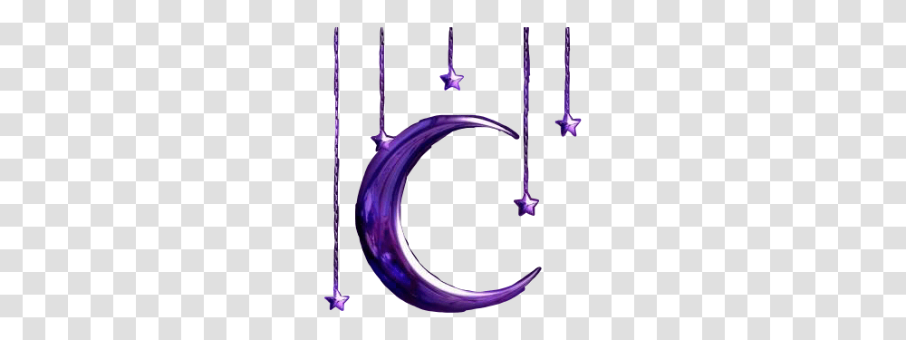 Purple Moon And Hanging Stars Purple Moon Hanging Stars, Acrobatic, Circus, Leisure Activities, Horseshoe Transparent Png