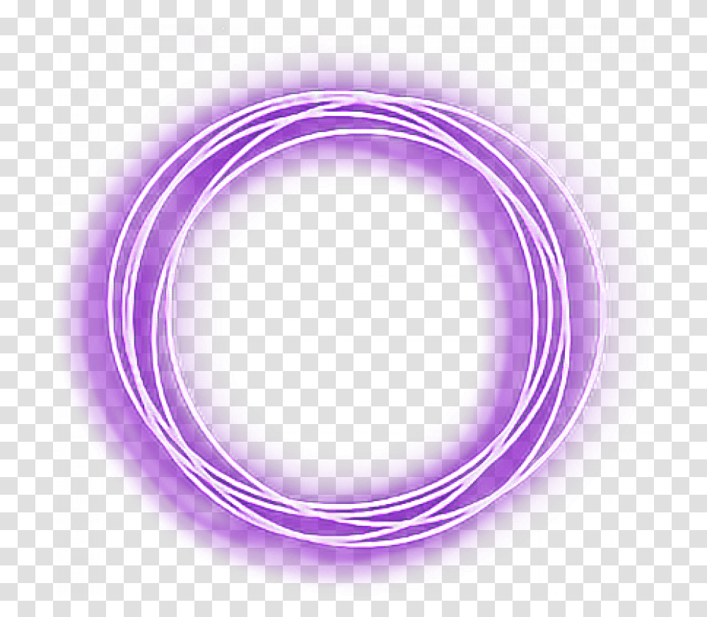 Purple Neon Circle, Light, Sphere, Lighting, Photography Transparent Png