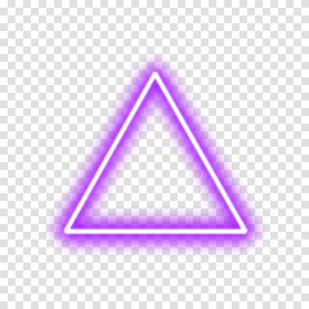 Purple Neon Triangle Border Neon Triangle Blue And Pink Transparent Png