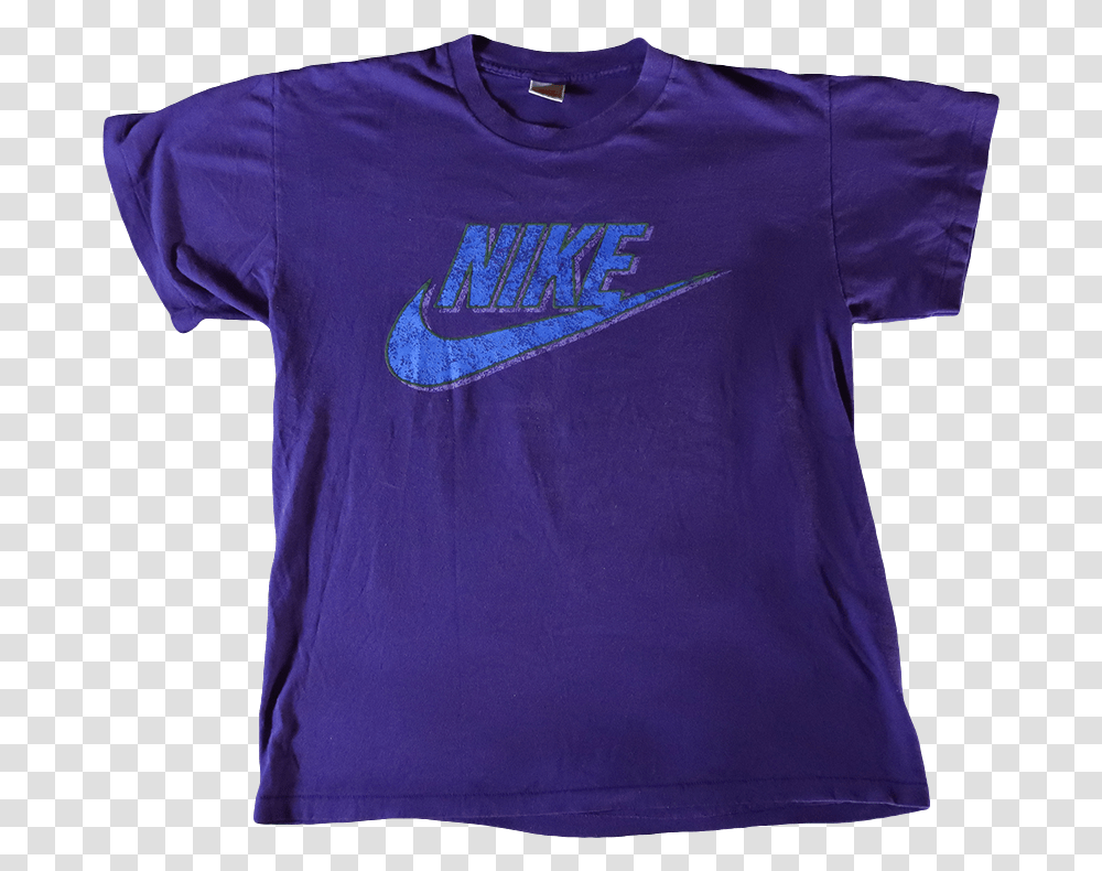 Purple Nike Logo Active Shirt, Apparel, T-Shirt, Sleeve Transparent Png