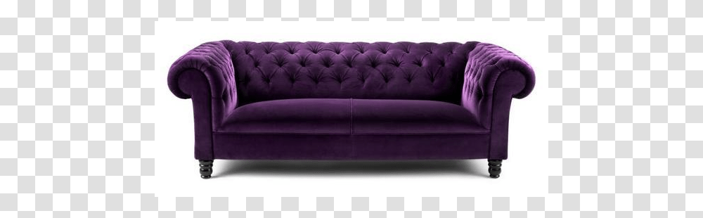 Purple Old Couch, Furniture, Cushion, Pillow, Velvet Transparent Png