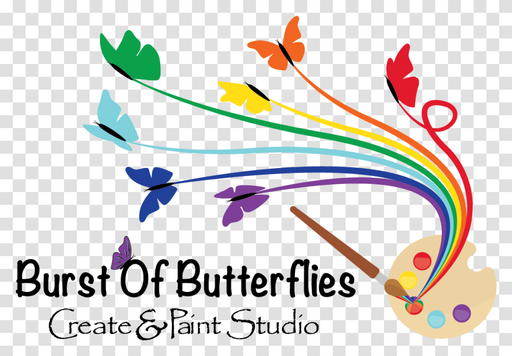 Purple Paint Splatter Burst Of Butterflies Create Amp Paint Studio, Floral Design, Pattern Transparent Png