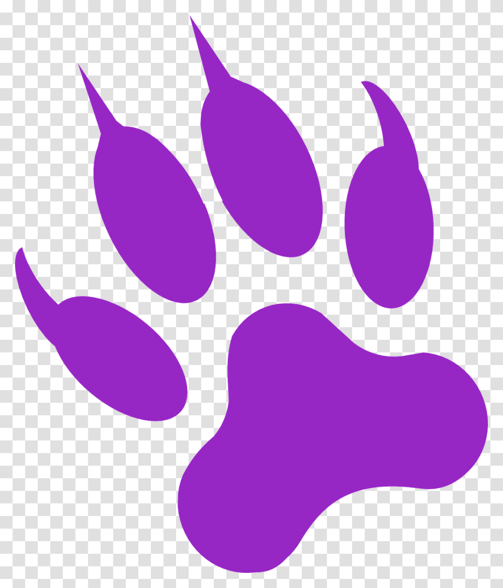 Purple Panther Paw, Stain Transparent Png