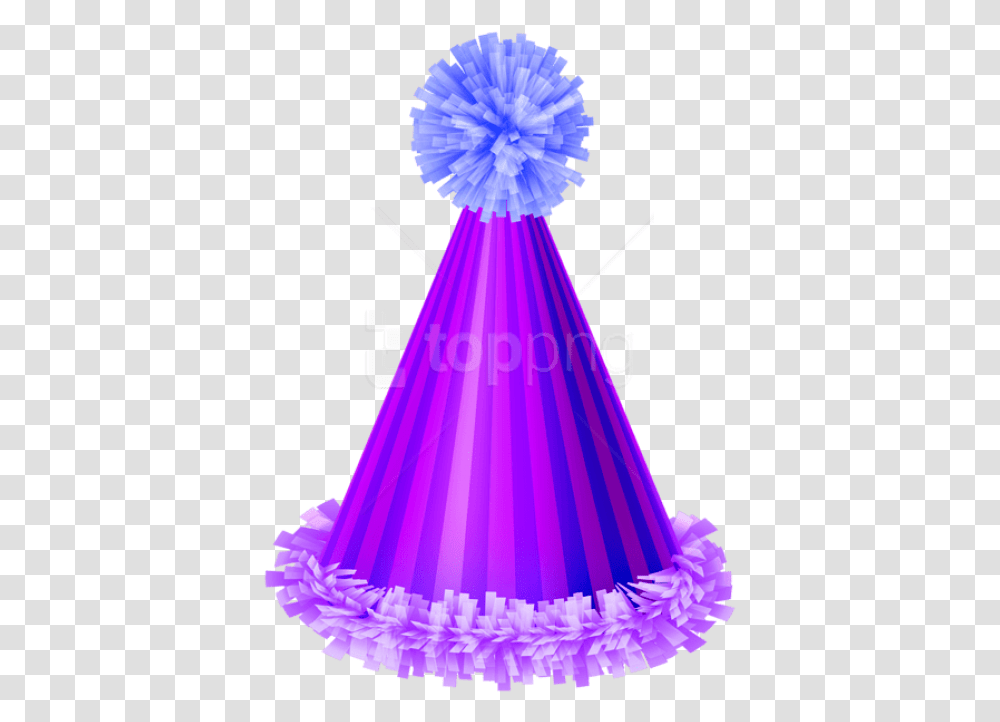 Purple Party Hat Images Background Purple Birthday Hat, Clothing, Apparel Transparent Png