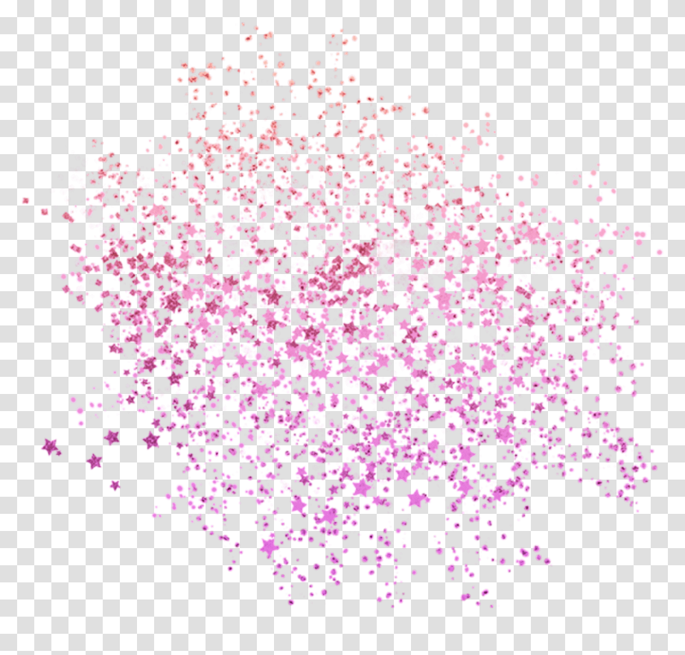 Purple Pink Sparkle Stars Illustration, Paper, Confetti, Light, Glitter Transparent Png