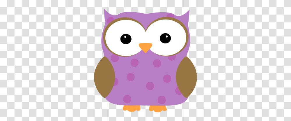 Purple Polka Dot Owl Owls Owl Clip, Plush, Toy, Cushion, Pillow Transparent Png