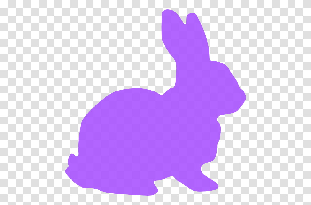 Purple Rabbit Clip Art, Silhouette, Mammal, Animal, Rodent Transparent Png