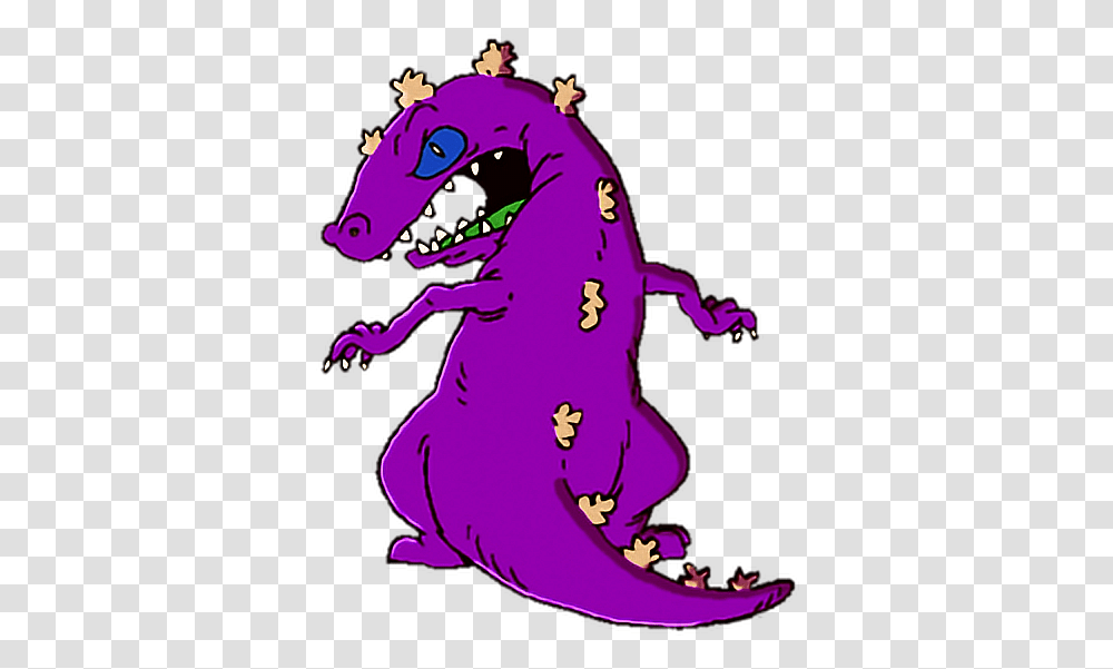 Purple Reptar Sticker By Droopy Sensei Purple Reptar, Dragon, Person, Human, Clothing Transparent Png