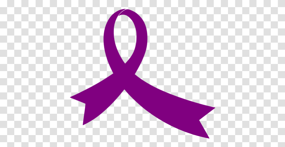 Purple Ribbon 14 Icon Background Purple Ribbon, Logo, Symbol, Trademark, Text Transparent Png