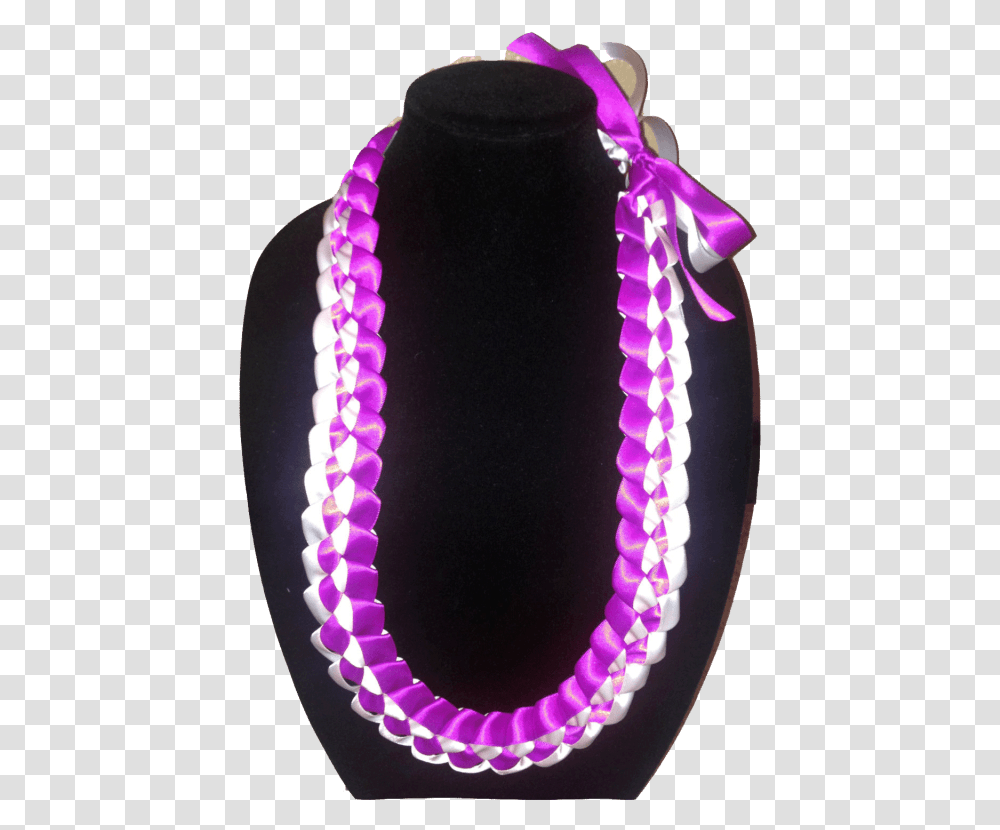 Purple Ribbon Lei Flat Ucla School Ribbon Lei, Necklace, Jewelry, Accessories, Accessory Transparent Png