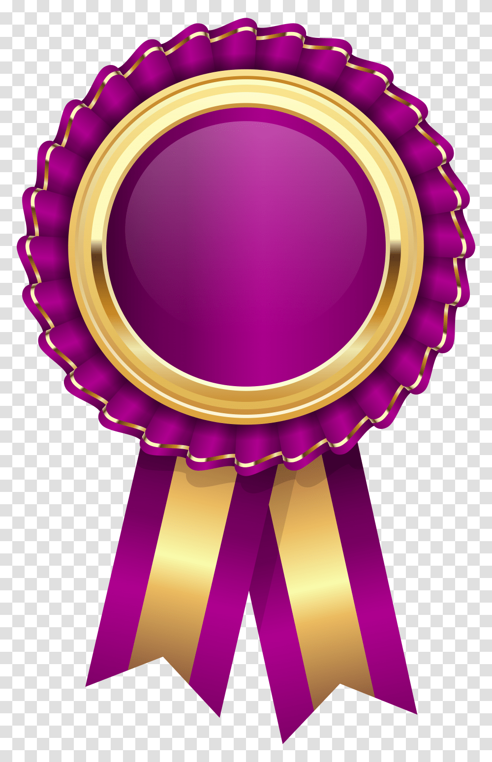 Purple Rosette Clip Art, Gold, Trophy, Gold Medal, Lamp Transparent Png