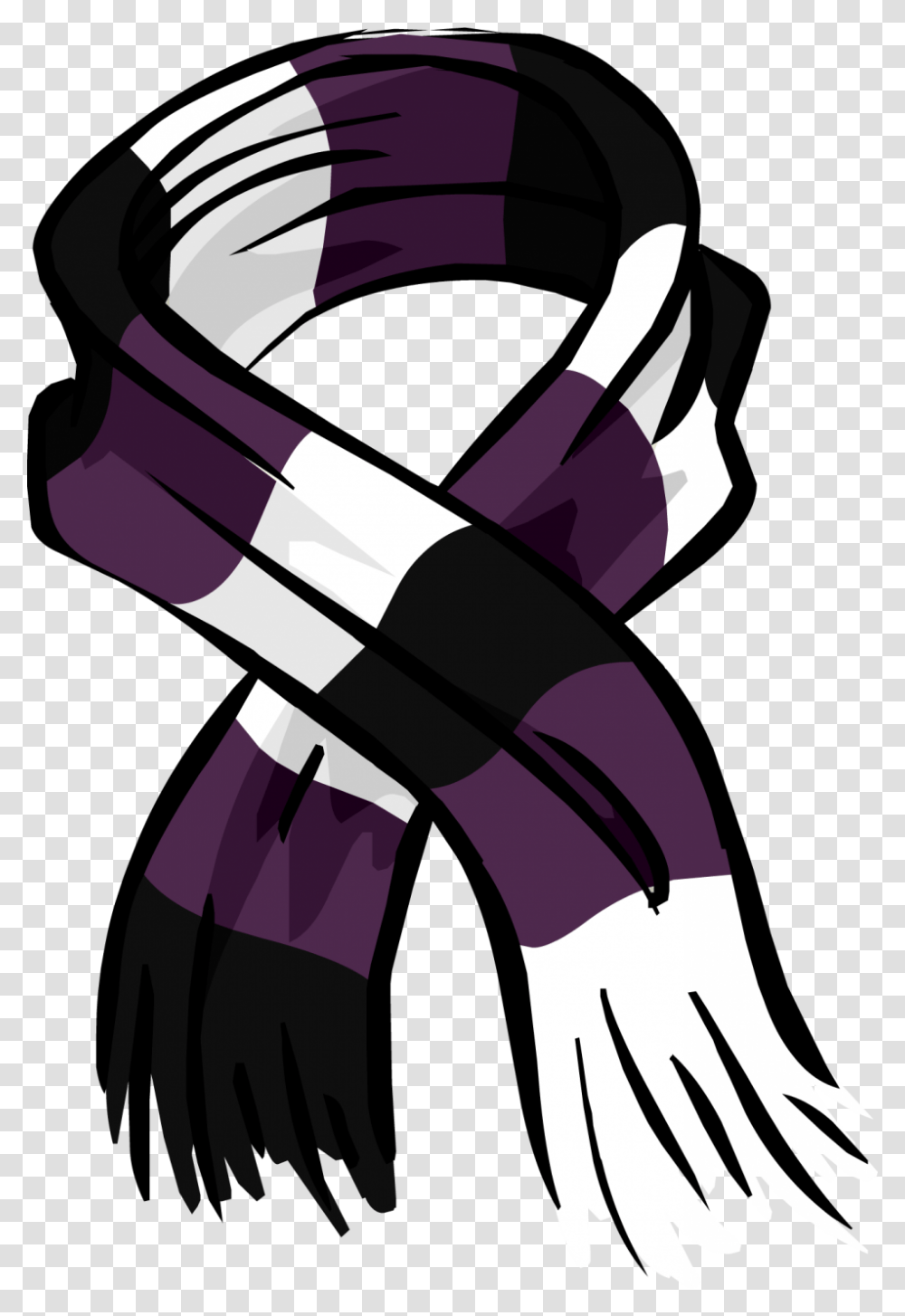 Purple Rugby Scarf Image Scarf Clipart, Apparel, Plant Transparent Png