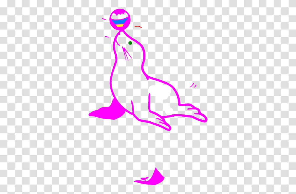 Purple Seal Clip Art, Animal, Mammal, Sea Life, Pet Transparent Png