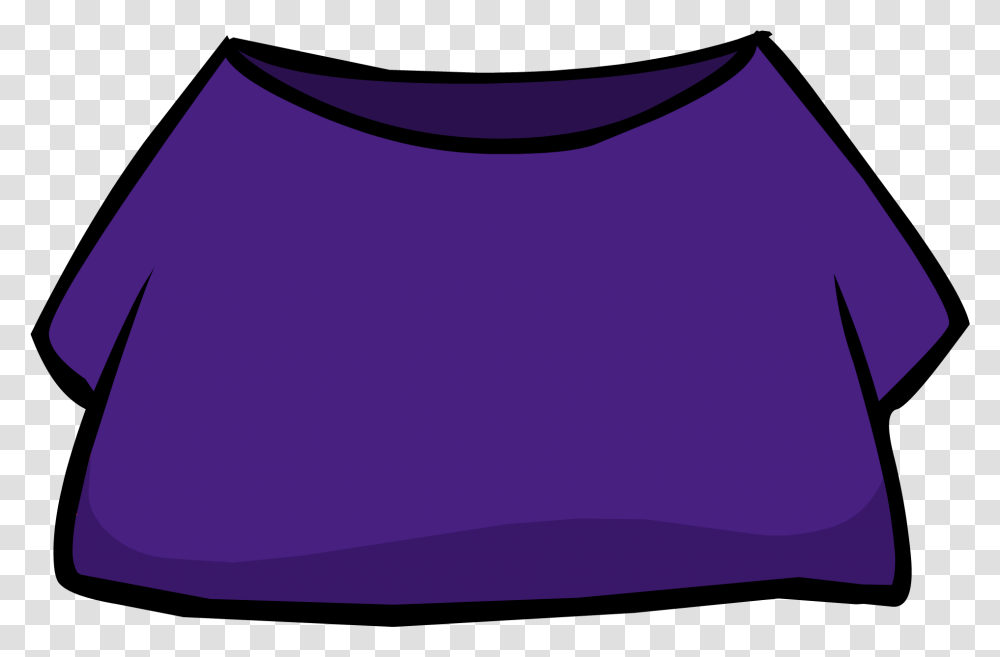 Purple Shirt Club Penguin Purple Shirt, Clothing, Apparel, Cushion, Long Sleeve Transparent Png