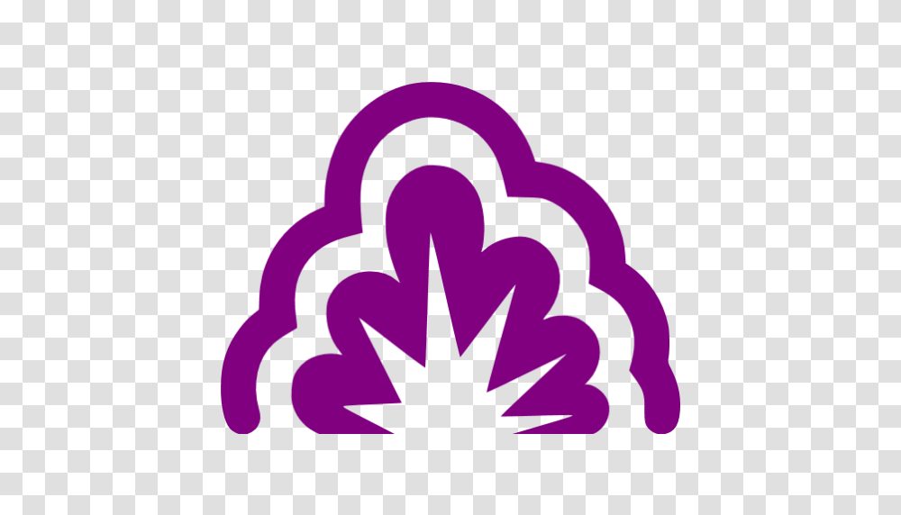 Purple Smoke Explosion Icon, Heart, Light Transparent Png