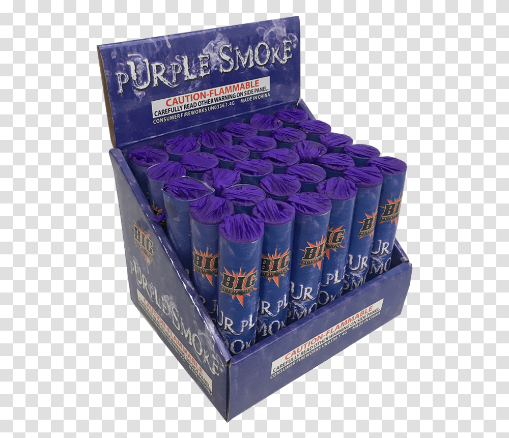 Purple Smoke Smoke Bomb, Box, Incense, Velvet Transparent Png