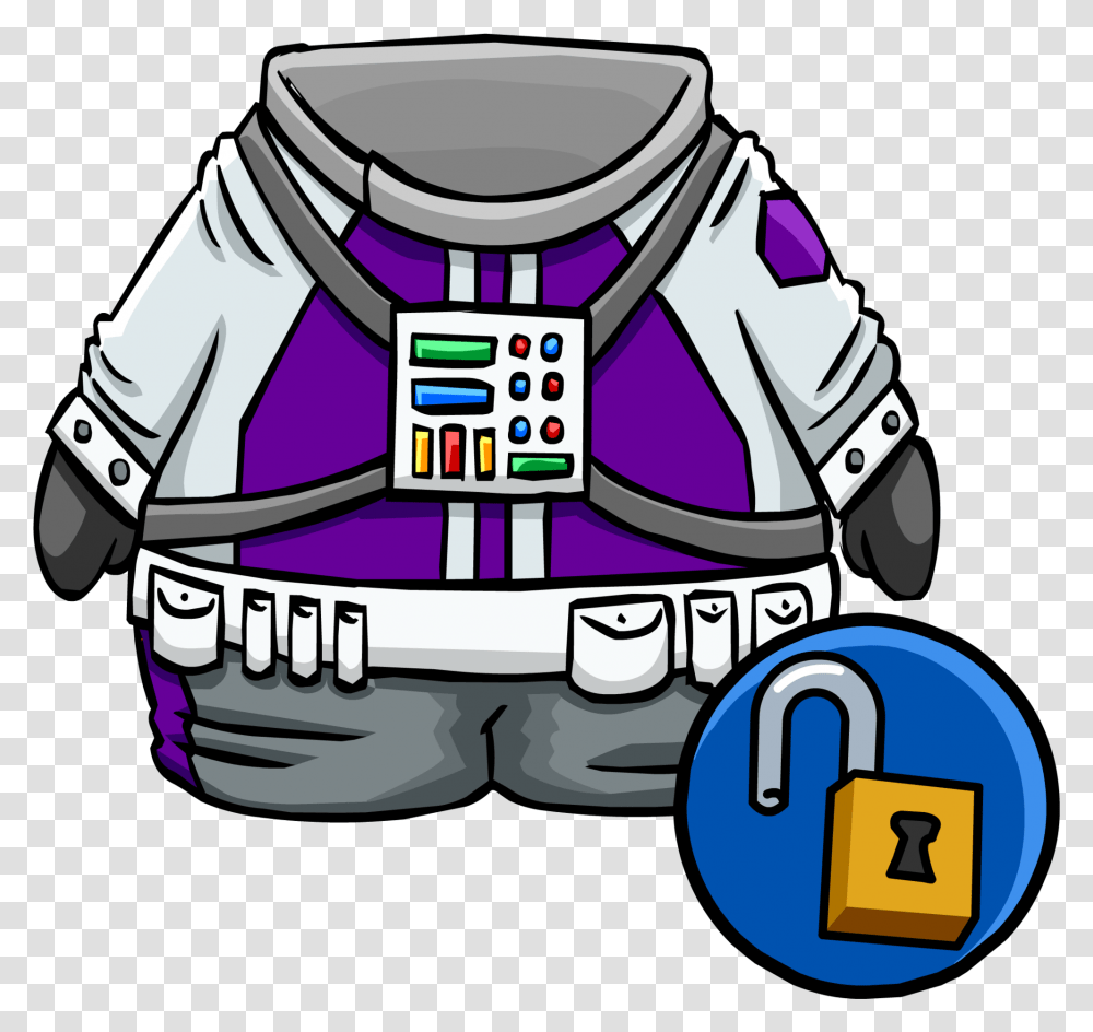 Purple Space Suit Unlockable Icon Space Suit Club Penguin, Helmet, Clothing, Apparel, Security Transparent Png