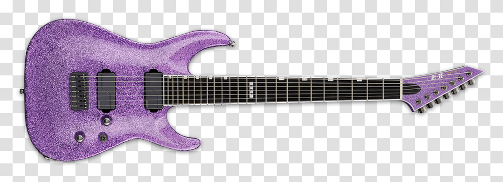 Purple Sparkle Snow White Esp E Ii Horizon Nt 7b Hipshot Purple Sparkle, Guitar, Leisure Activities, Musical Instrument Transparent Png