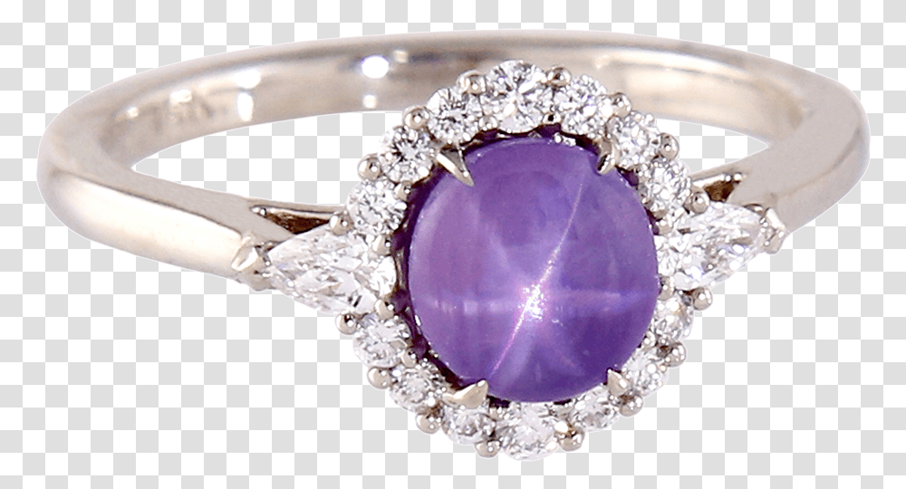 Purple Star Sapphire RingClass Purple Star Sapphire Ring, Accessories, Accessory, Jewelry, Diamond Transparent Png