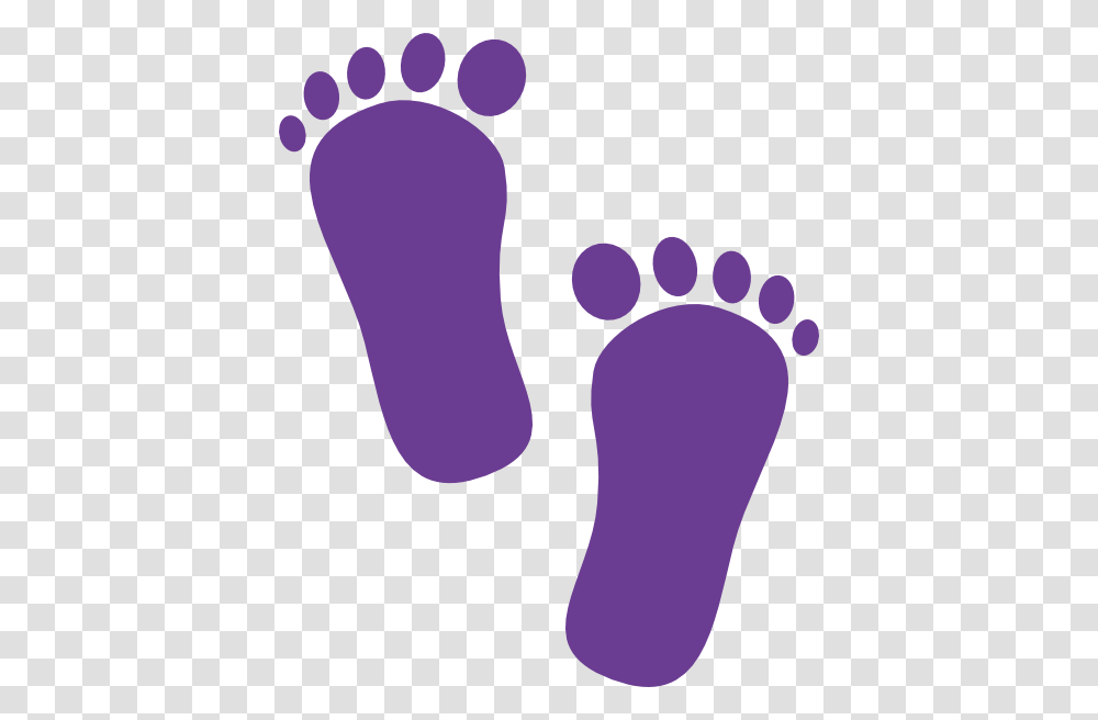 Purple Steps Clipart Clip Art, Footprint Transparent Png