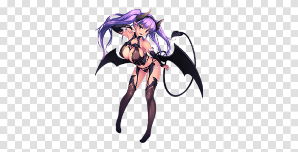 Purple Succubus Cartoon, Person, Human, Costume, Manga Transparent Png