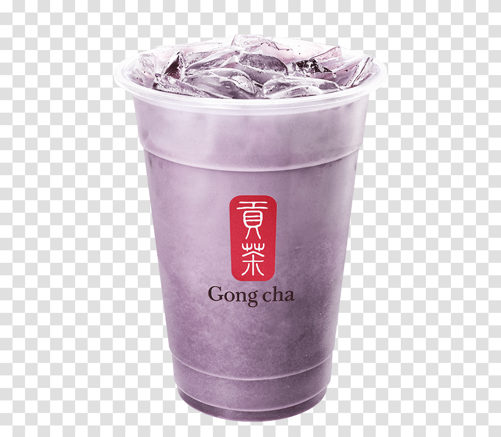 Purple Sweet Potato Milk Tea Gong Cha, Beverage, Drink, Dessert, Food Transparent Png